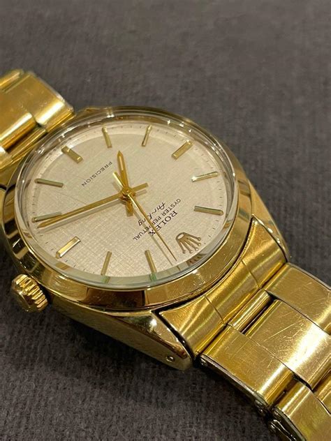 rolex air king 5520 gold